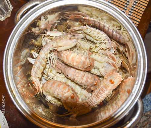 mantis shrimps Oratosquilla oratoria food ingredient cooking photo