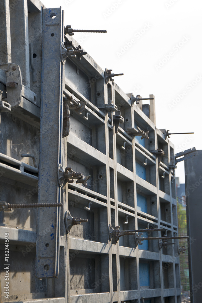 construction site concrete works cladding