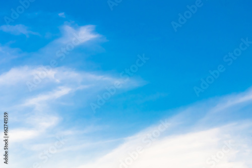 Air clouds in the blue sky.