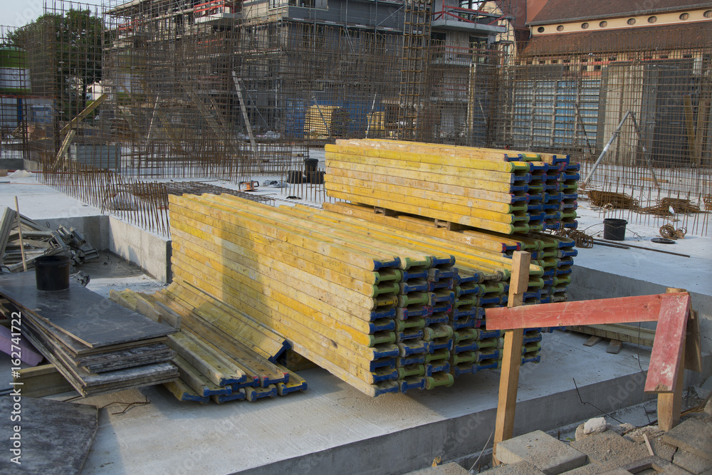 construction site concrete works cladding Stock Photo | Adobe Stock