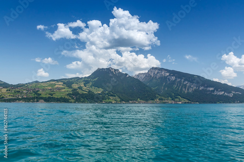 Beautiful mountain, Lake Thun, Switzerland © pichetw