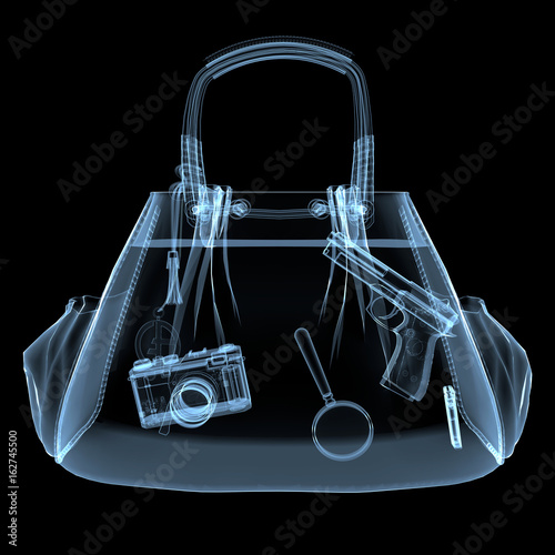 x-ray of handbag