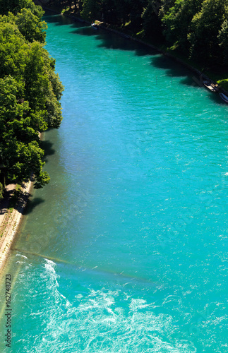 Part of beautiful river in Bern, Switzerland