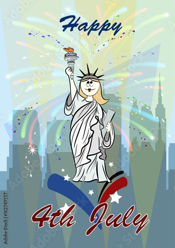 Happy Independence Day, 4th July, Statue of Liberty
