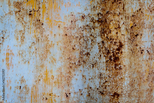 Colored rusty metal wall background