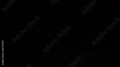 the glare of the flashlight in front of the camera,the thief is looking for loot.