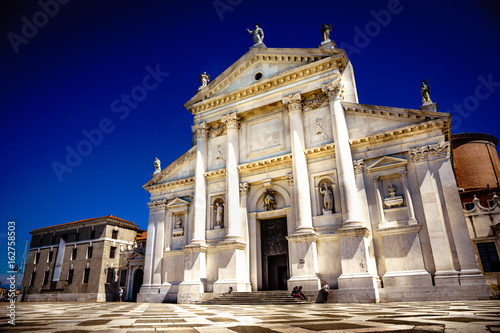 The landmark Benedictine Church of San Giorgio Maggiore on an island in Venice. It was built in 1610 photo