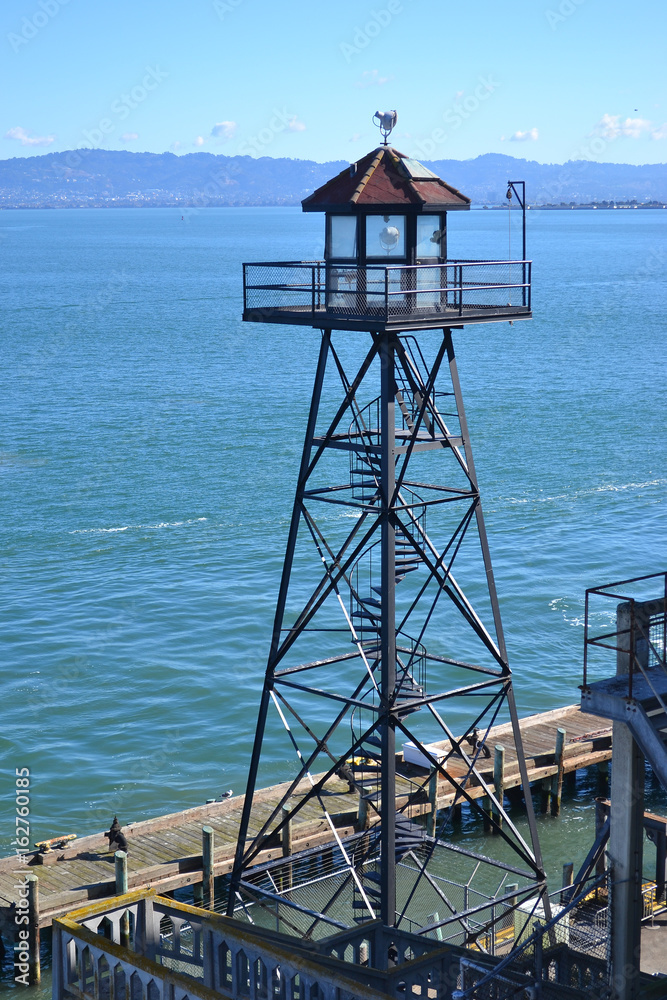 Watchtower on Alcatraz island, San Francisco