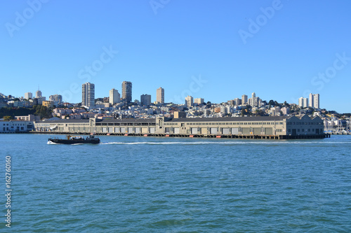 Looking to San Francisco from the ferry to Alcatraz island © Andrey