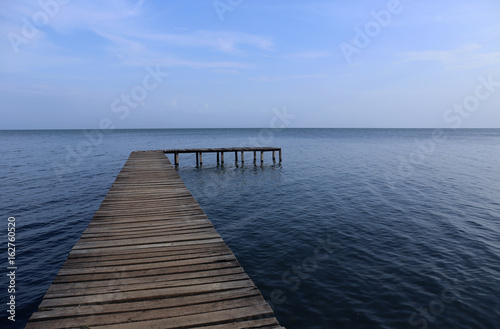 Success Isn t a Straight Line - Wooden Boardwalk over Sea