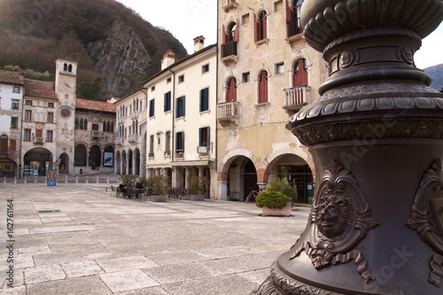 Centro Storico di Vittorio Veneto in inverno , provincia di Treviso Italia photo