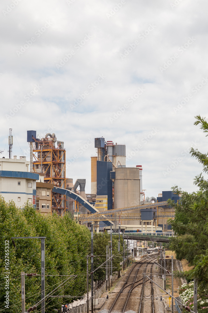 industrial building factory with structure