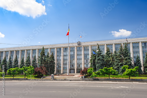 Gouvernment Building in Chisinau, Republic of Moldova photo