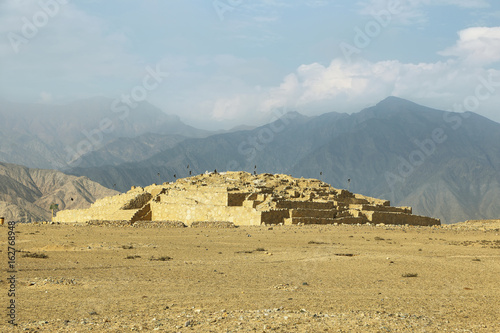 Ancient city of Caral  UNESCO world heritage site  Peru