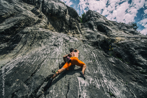 Rock climbing photo