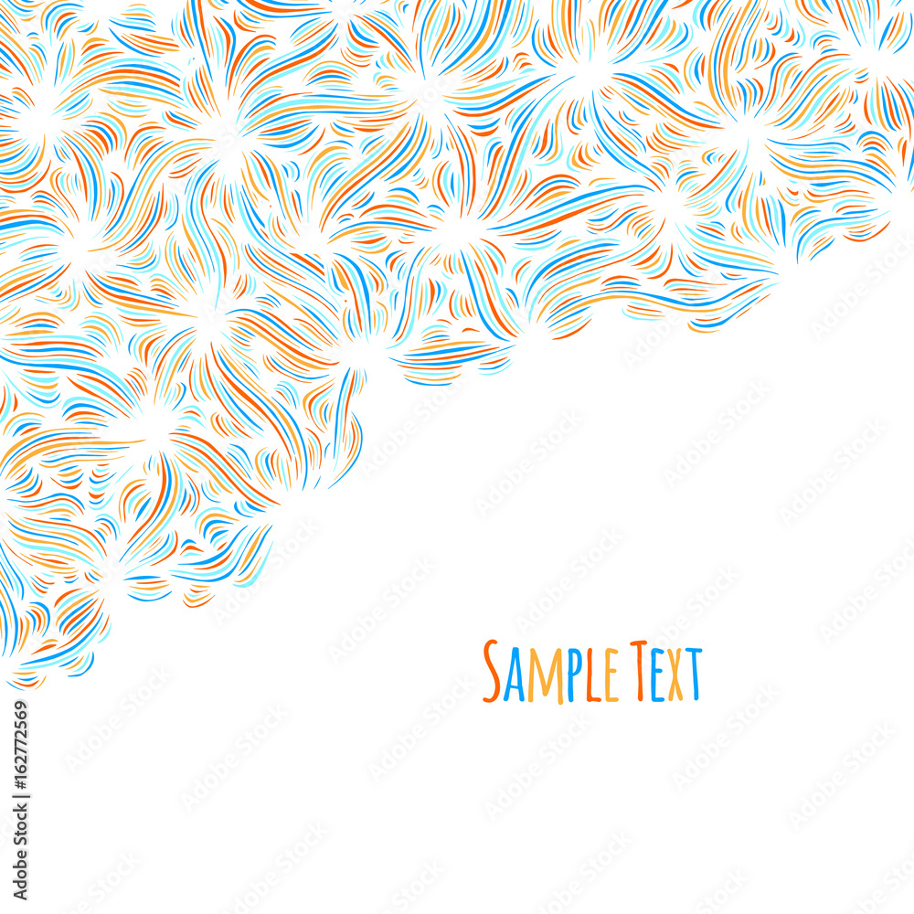 Fototapeta premium Hand drawn pattern background.