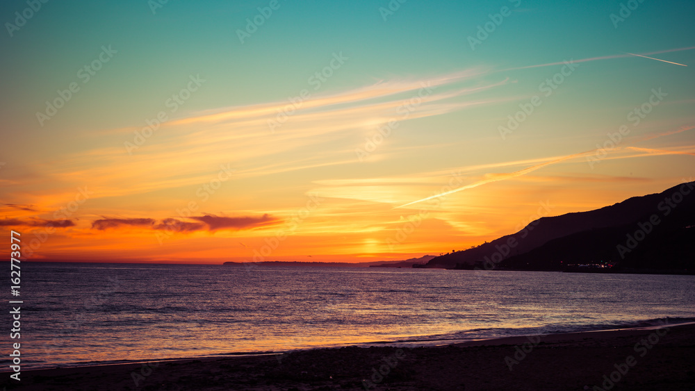 Fototapeta premium sunset in california