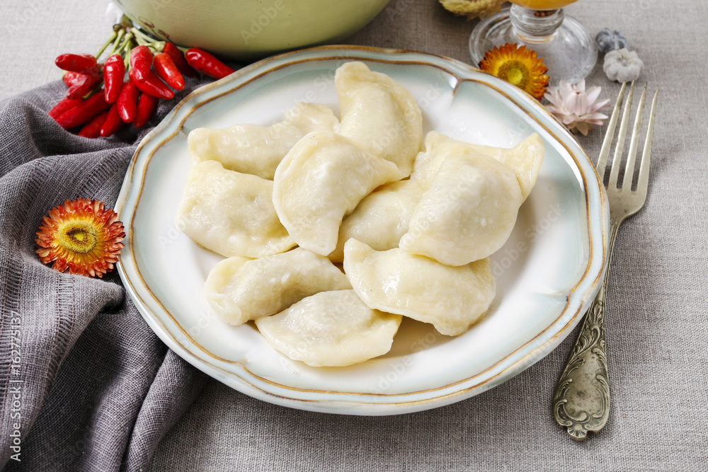 Traditional polish dumplings