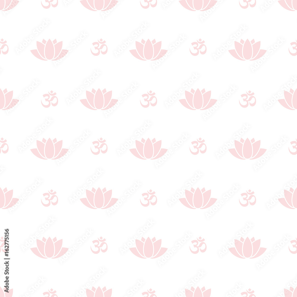 Lotus Flower Seamless Pattern Lotus Flower Seamless Pattern