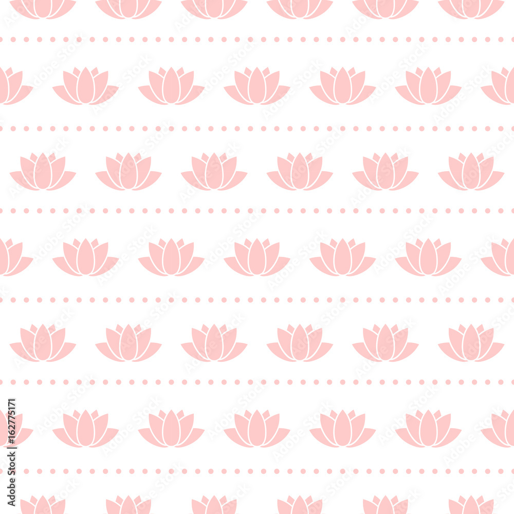 Lotus Flower Seamless Pattern Lotus Flower Seamless Pattern