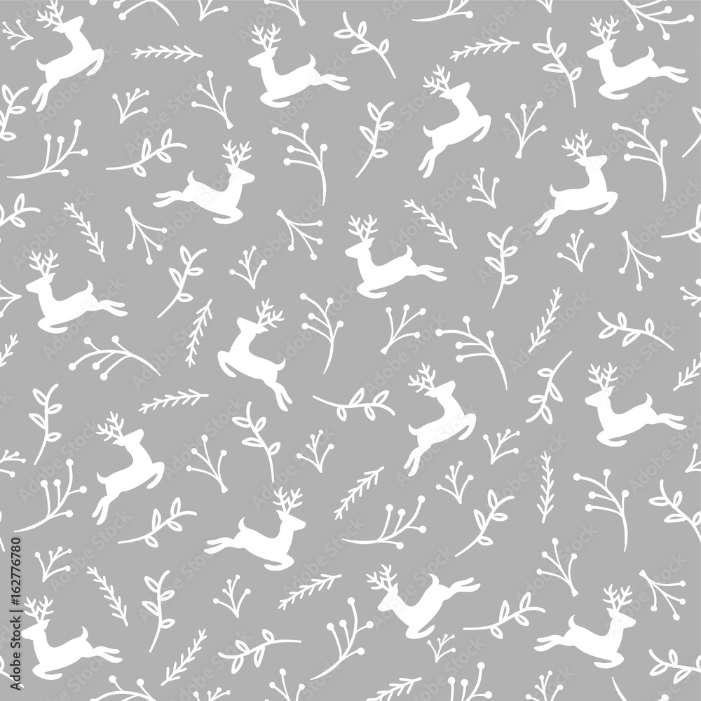 Fototapeta premium Reindeer Seamless Pattern