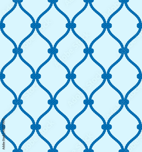 Seamless pattern with a stylized fishing net. Vector
