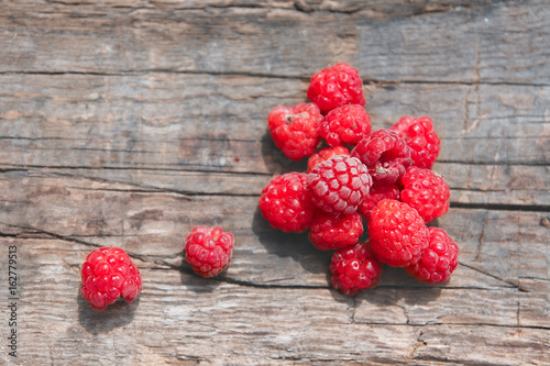 Obraz na płótnie Heap of raspberries w salonie