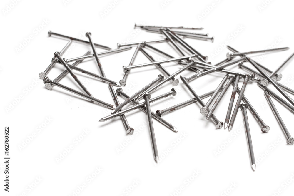 metal nails isolated on white metal nails isolated on white