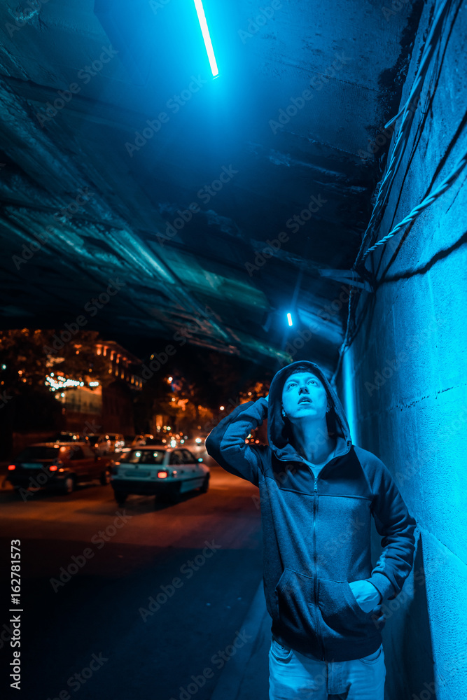 Man under the bridge Man under the bridge
