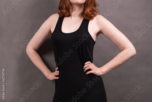 Black T-shirt for woman