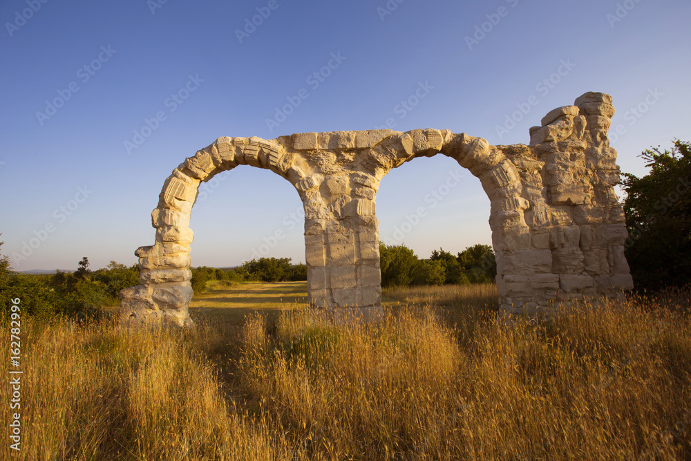 Burnum - old roman arc in national park Krka, Croatia