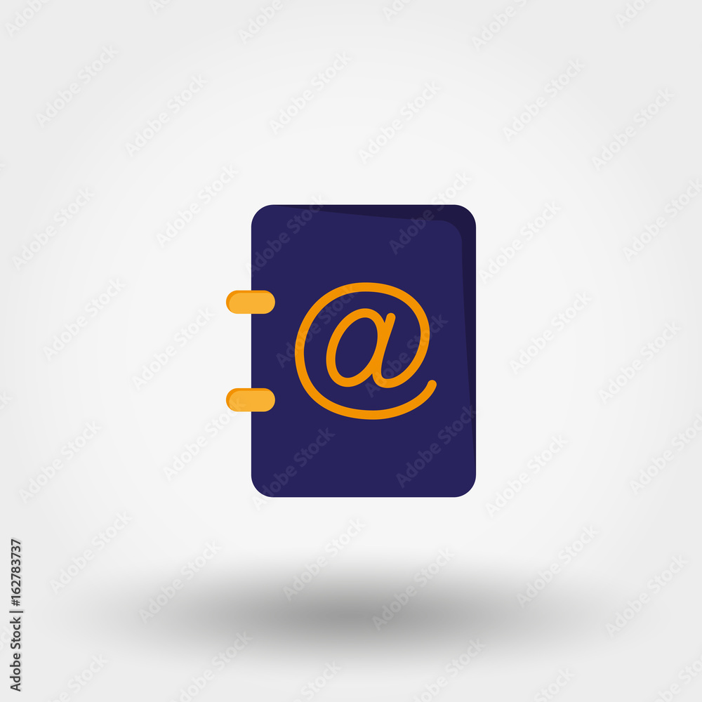 Address book. Vector illustration. Address book. Vector illustration.