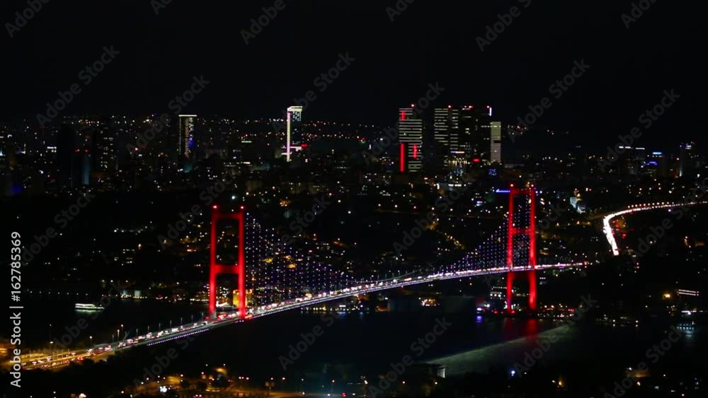 istanbul bosphorus bridge night view