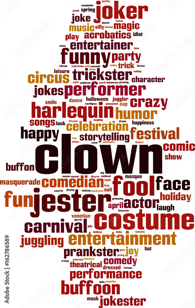 Fototapeta Clown word cloud