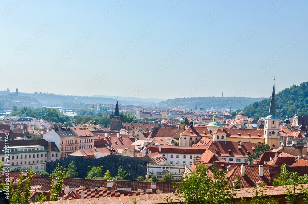 Aerial View of Prague, the Capital City of the Czech Republic
