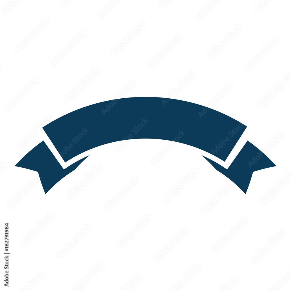 Ribbon banner isolated icon vector illustration graphic design