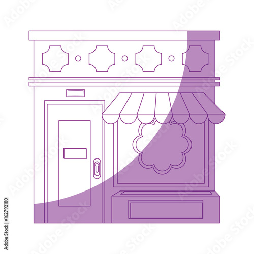 Shop store cartoon icon vector illustration graphic design