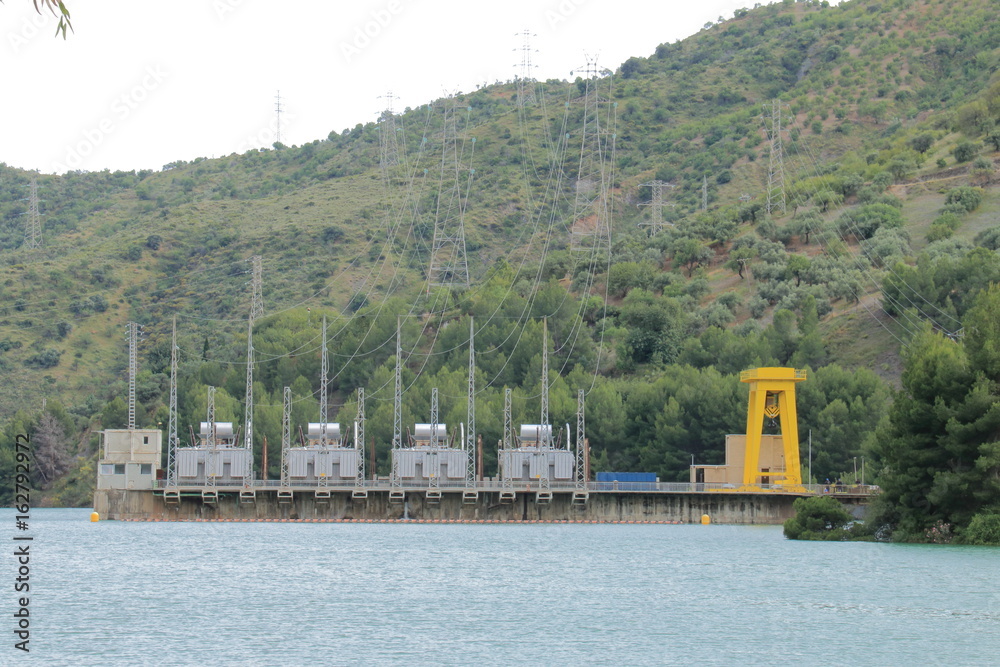 Hydroelectric power plant on the Guadalhorce river