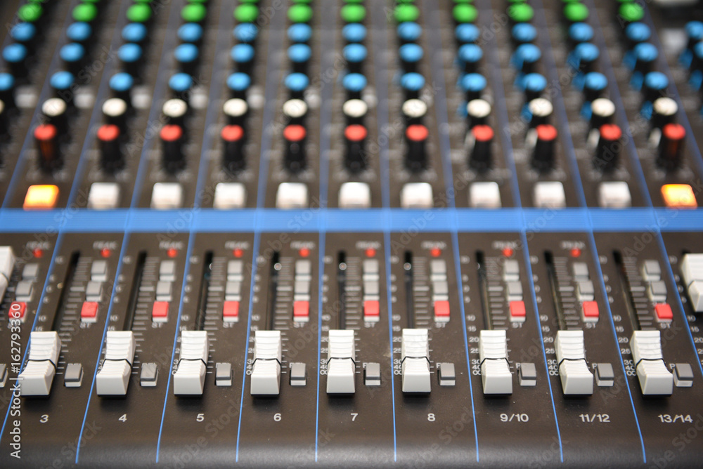 Light and sound control panel