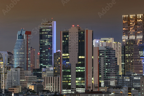 Bangkok City View in the twilight.