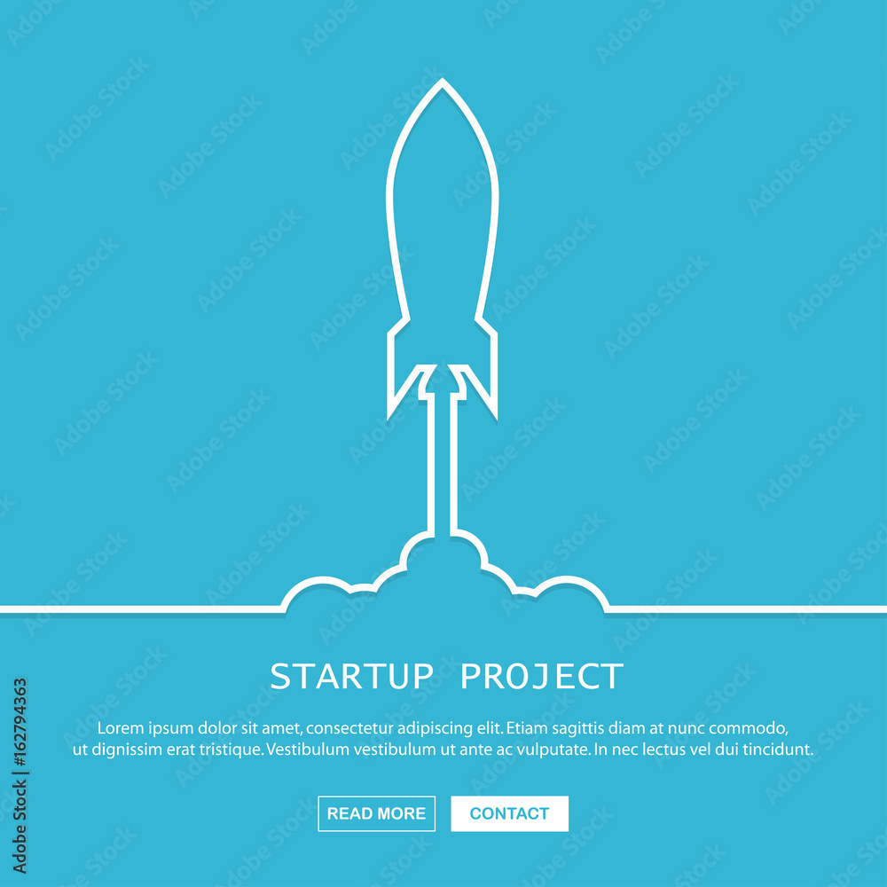 Startup business. Vector illustration. Startup business. Vector illustration.