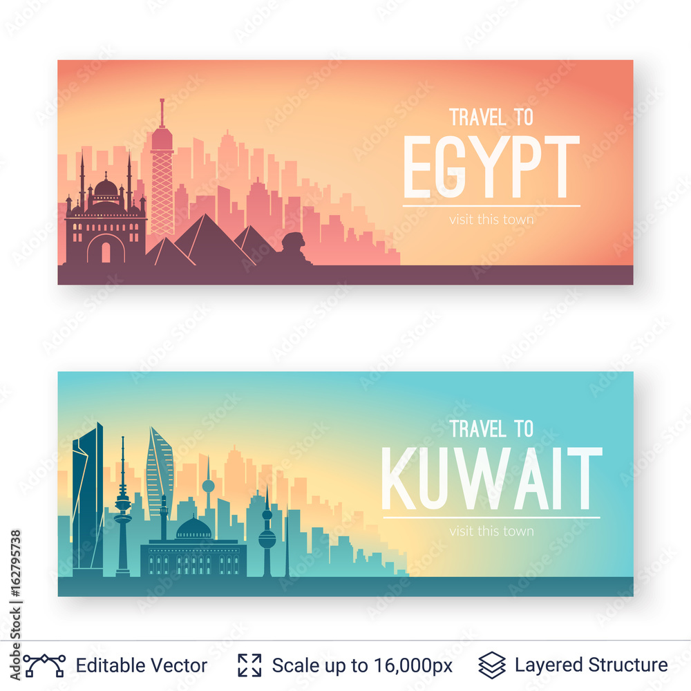Fototapeta premium Famous city views.