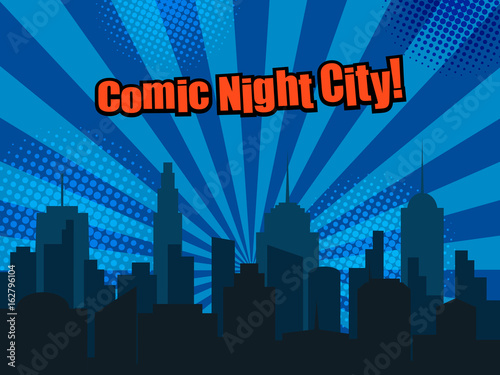 Colorful comic page template