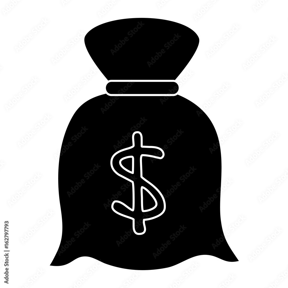 money bag isolated icon vector illustration design money bag isolated icon vector illustration design