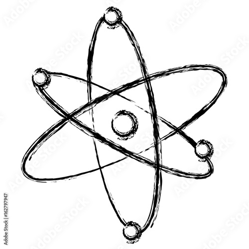 atom molecule isolated icon vector illustration design