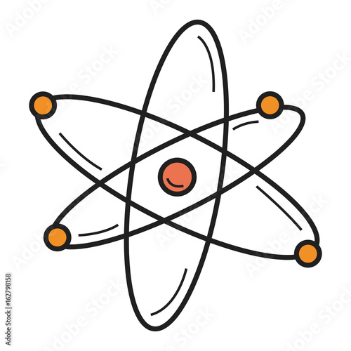 atom molecule isolated icon vector illustration design