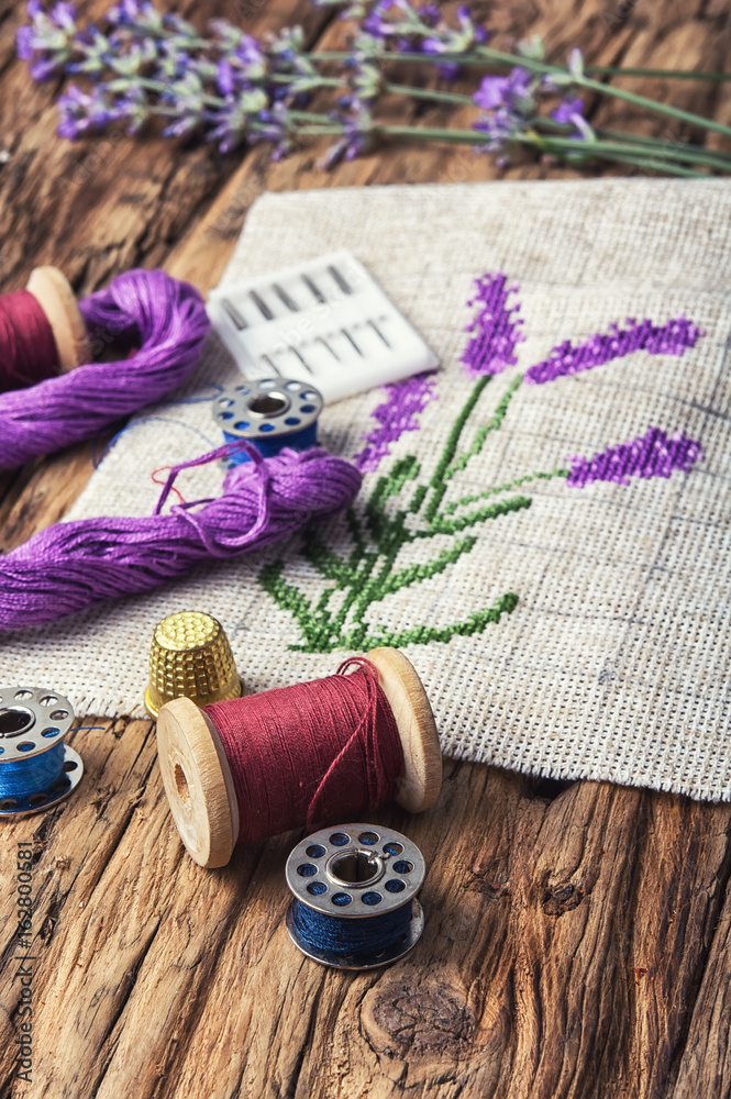 Lavender bouquet embroidery Lavender bouquet embroidery