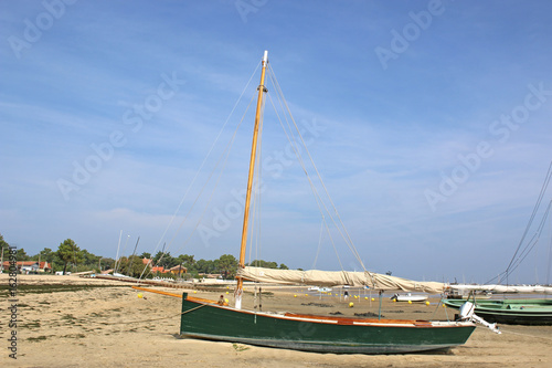 traditional boat at Cap Ferret photo