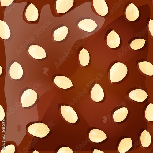 seamless texture with peanuts
