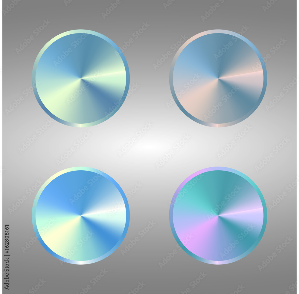 Four Volume Control Dial Button. Set of metal blue buttons. Four Volume Control Dial Button. Set of metal blue buttons.